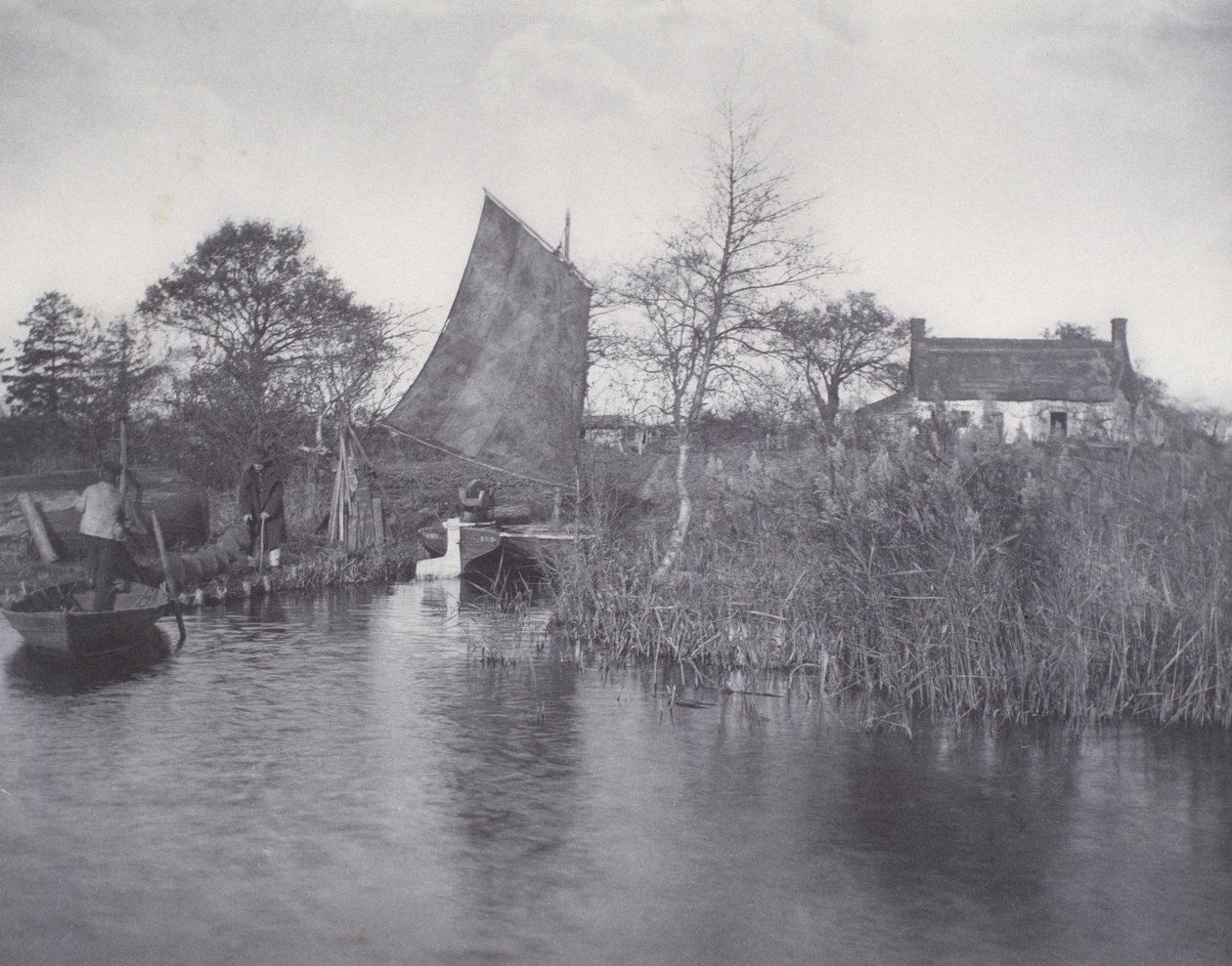 Bir Broadman's Cottage, 1885 dolayları (platin baskı) by Peter Henry Emerson