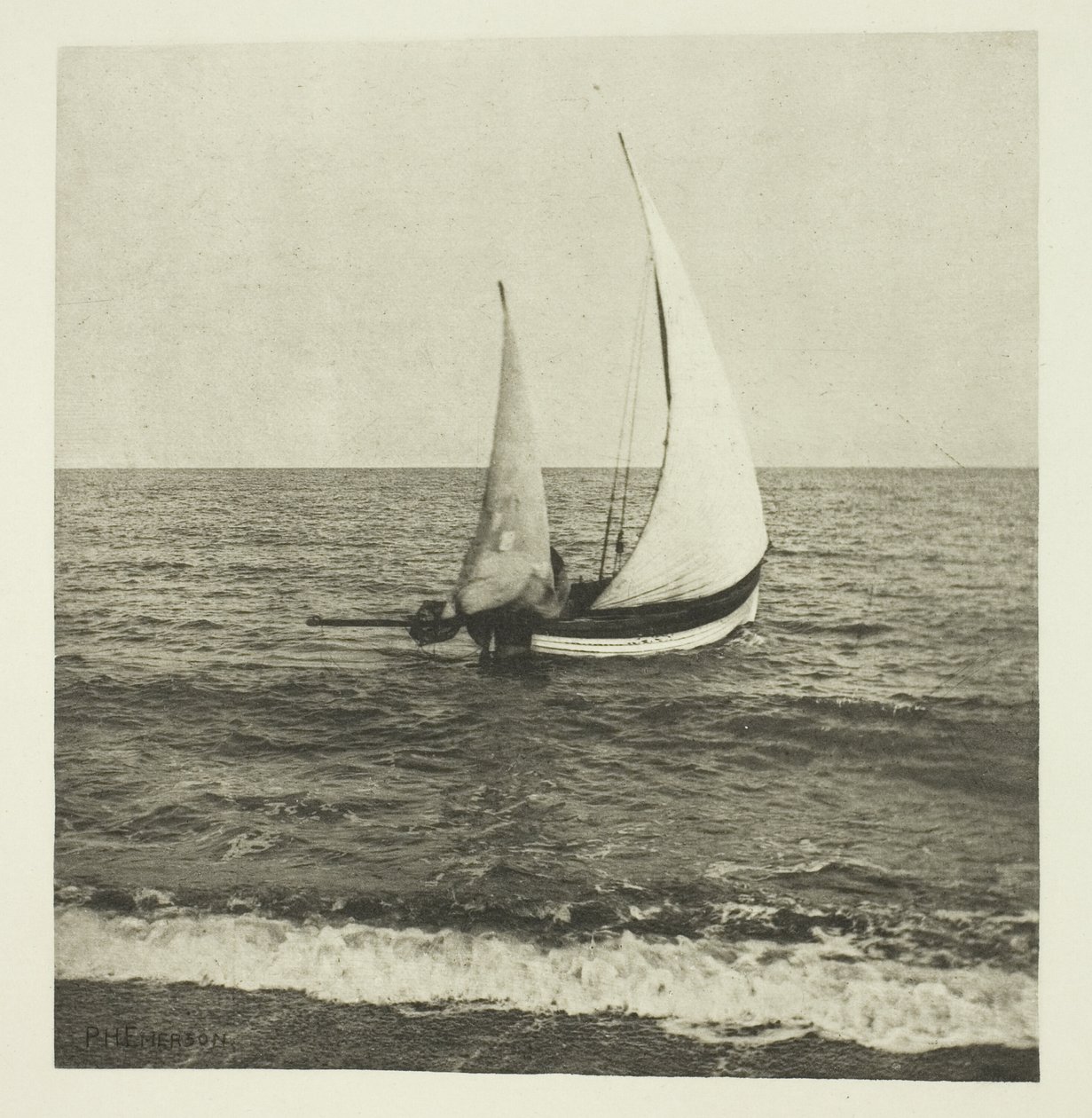 Bir Suffolk Karides "Gidiyor" by Peter Henry Emerson