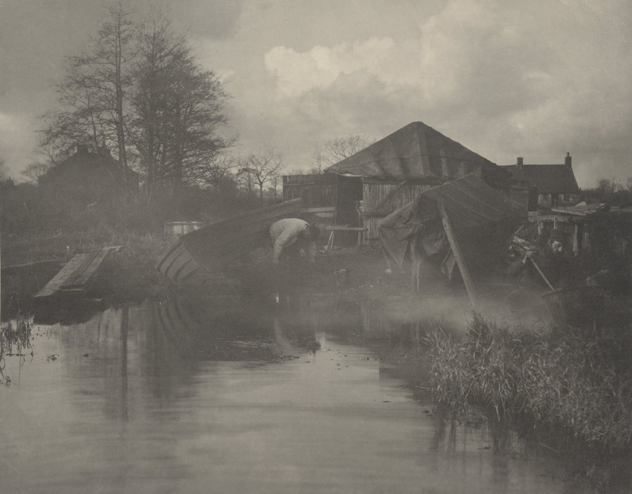 Bir Norfolk Tekne Tersanesi by Peter Henry Emerson and T.F. Goodall
