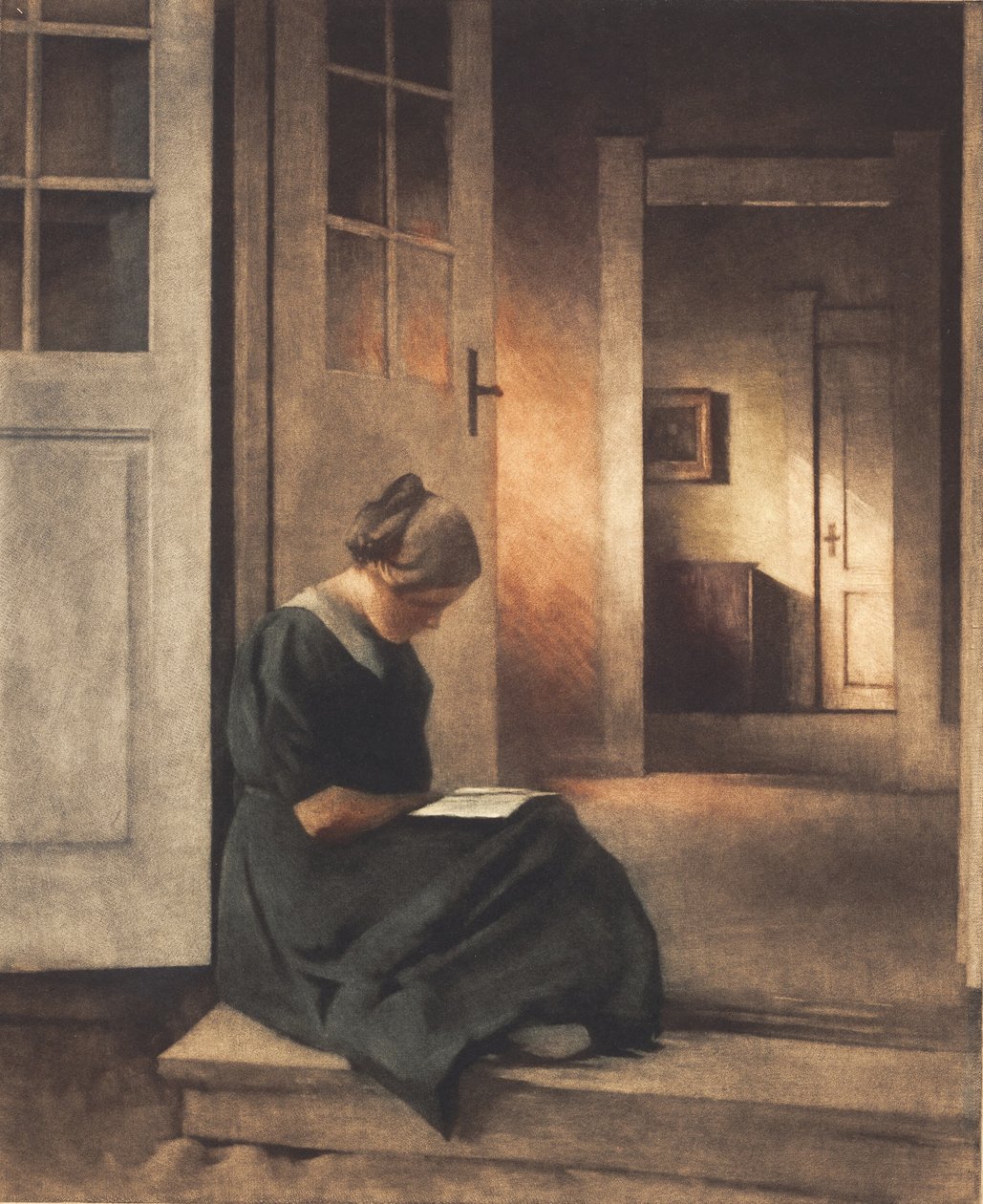 bahçe kapısında by Peter Vilhelm Ilsted