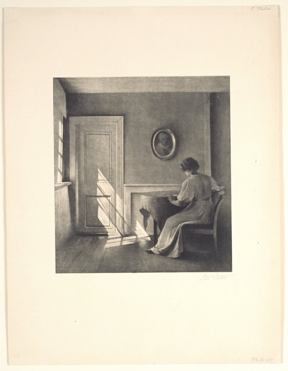 Bir kapıda güneş ışığı by Peter Vilhelm Ilsted