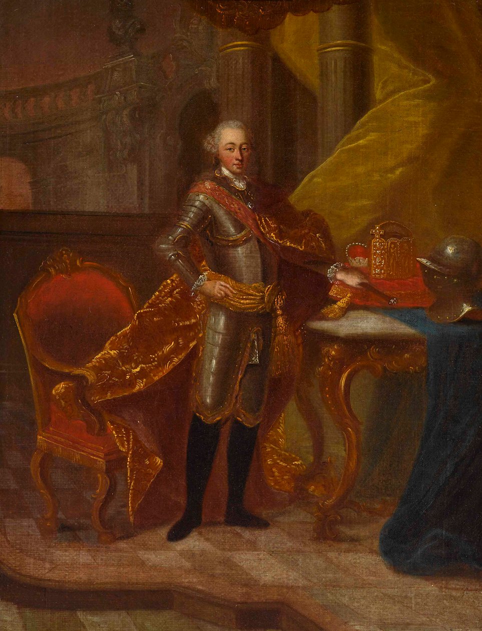 Kont Palatine Charles Theodore 1724-1799, Bavyera Seçmeni portresi. by Peter Jacob Horemans
