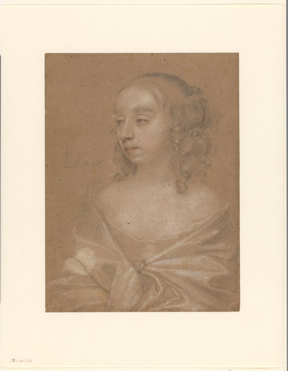 Bilinmeyen bir kadının portresi by Peter Lely (Sir)