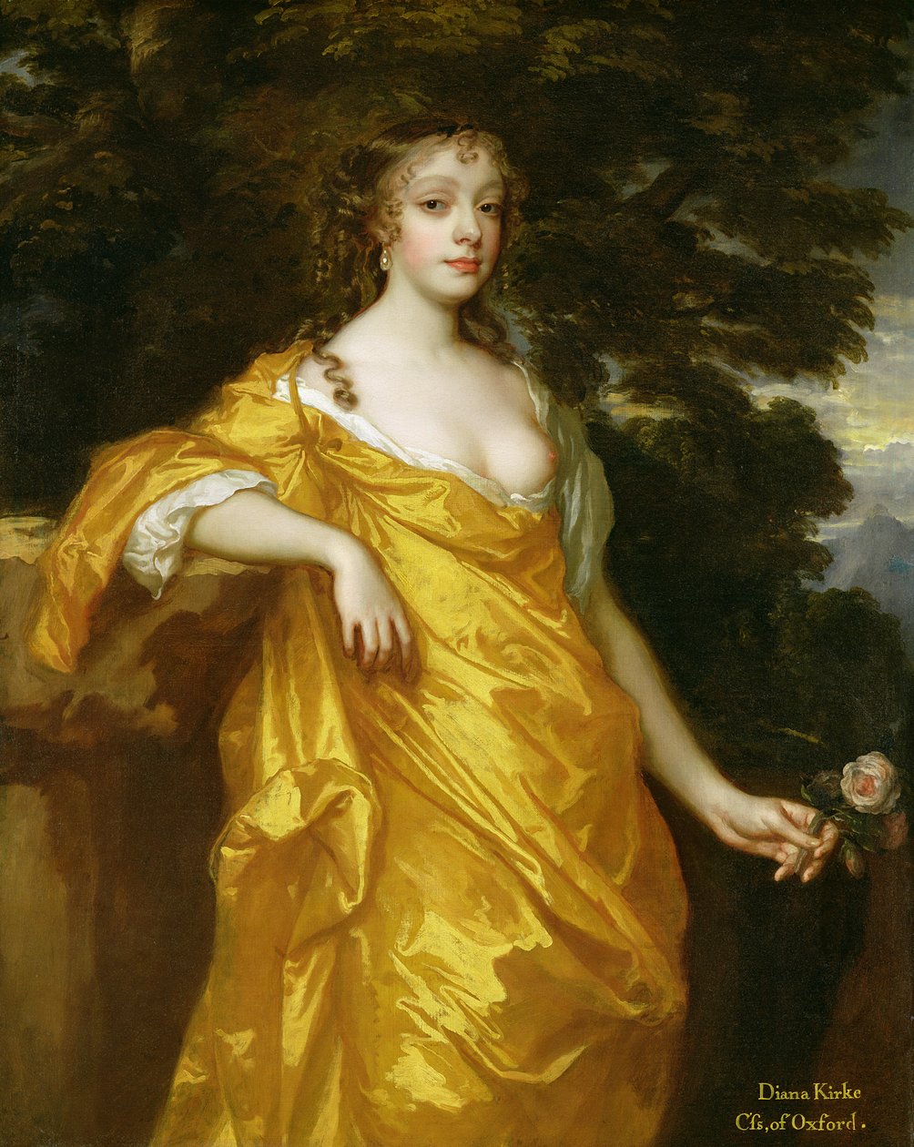 Diana Kirke, Oxford Kontesi, 1665-70 dolayları (tuval üzerine yağlı boya) by Peter Lely