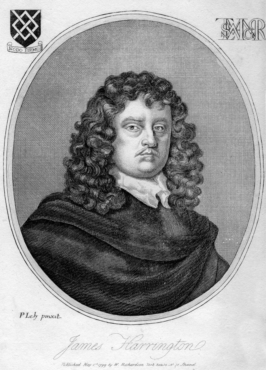 James Harrington 1611-1677, İngiliz siyaset kuramcısı, 1799. by Peter Lely