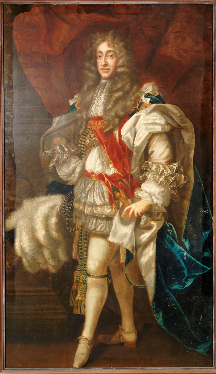 Jartiyer Robes içinde King James II, tam boy portresi by Peter Lely