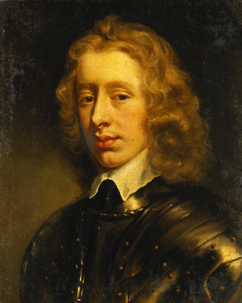 Richmond Dükü olduğu düşünülen Genç Bir Beyefendinin Portresi, Göğüs Uzunluğu, Zırhlı, c.1650 by Peter Lely