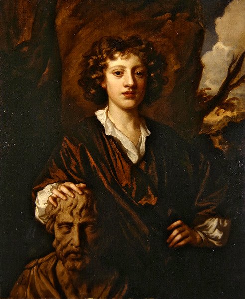 Bir Genç Adamın Portresi (tuval üzerine yağlı boya) by Peter Lely