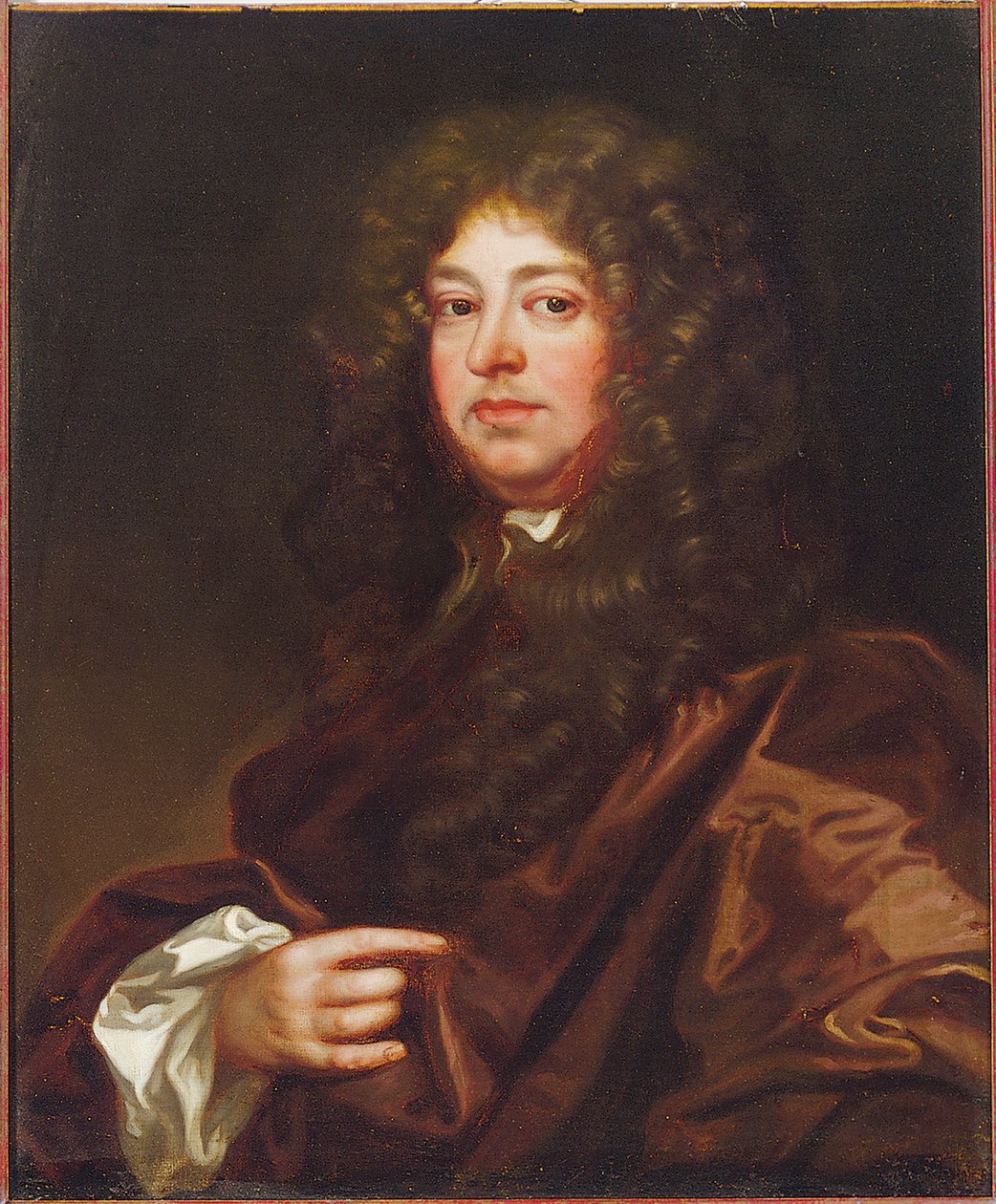 Kahverengi elbiseli bir beyefendinin portresi by Peter Lely