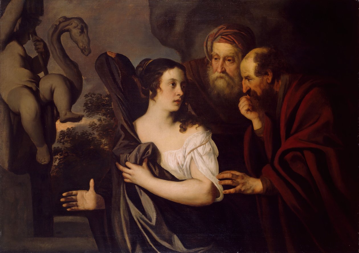 Susanna ve Yaşlılar, 17. yüzyıl. by Peter Lely