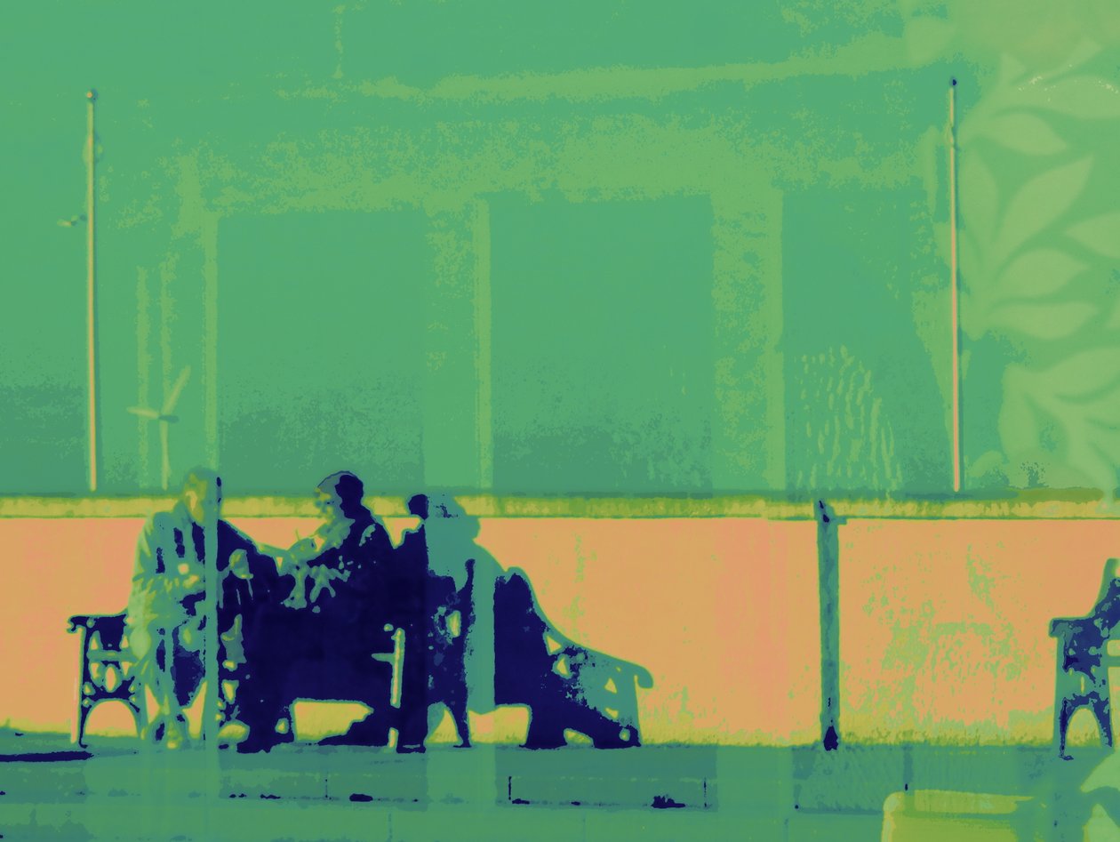 HARTLEPOOL COUPLE, 2014 (dijital olarak geliştirilmiş fotoğraf) by Peter McClure