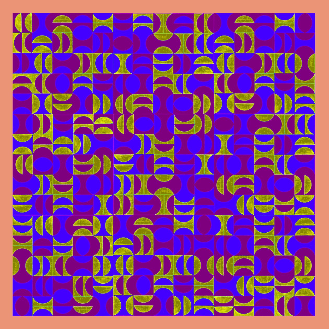 INFUSED SEGMENTS, 2013, (dijital olarak geliştirilmiş boyama) by Peter McClure