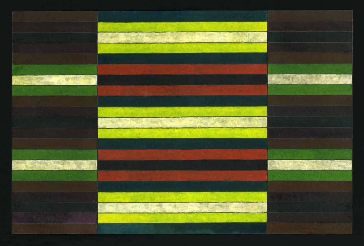 ÇİZGİLİ TRİPTİK No.6, 2003, (RESİM) by Peter McClure