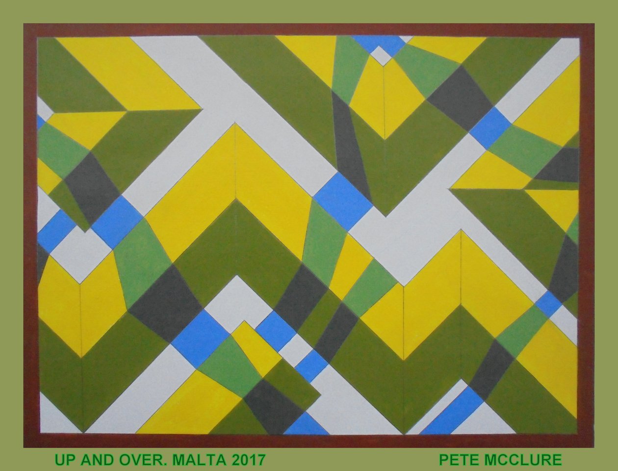 AŞAĞIDAKİ, 2017, KAĞIT ÜZERİNE AKRİLİK by Peter McClure