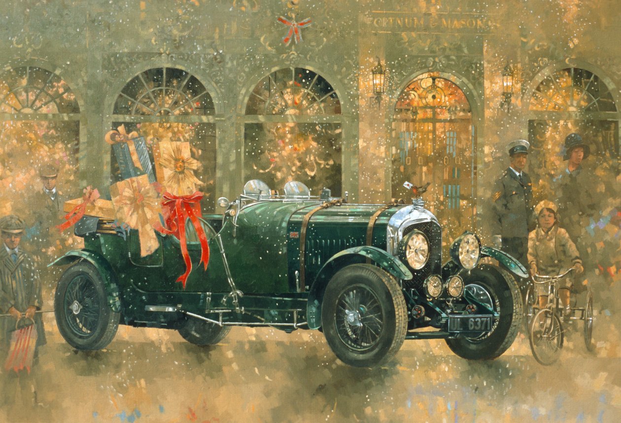 Fortnum ve Masonlarda Noel (tuval üzerine yağlı boya) by Peter Miller