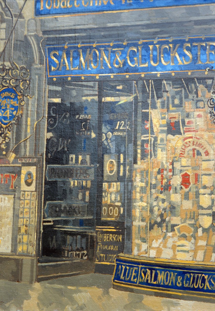 Somon ve Gluckstein, Oxford Street (tuval üzerine yağlı boya) by Peter Miller