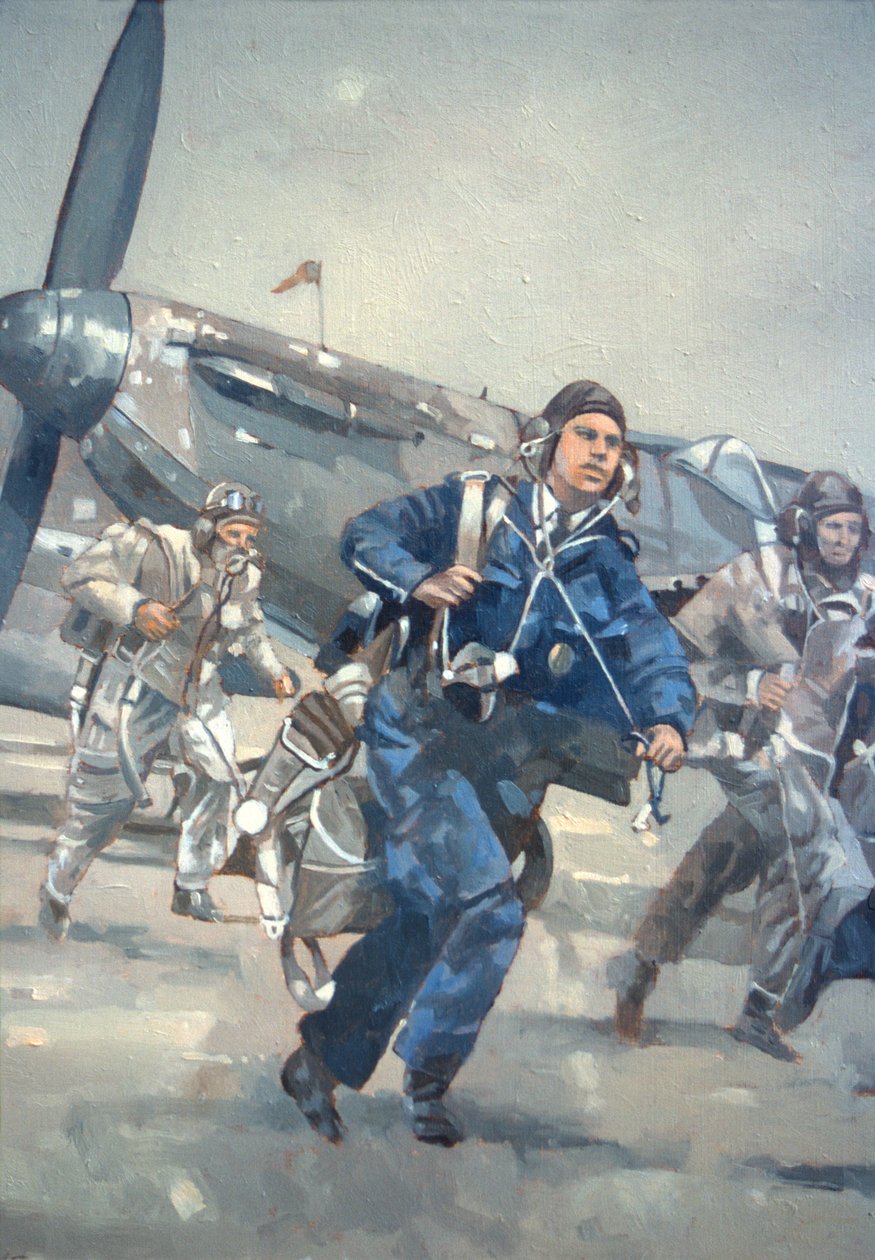 Gökyüzü için Scramble (tuval üzerine yağlı boya) by Peter Miller