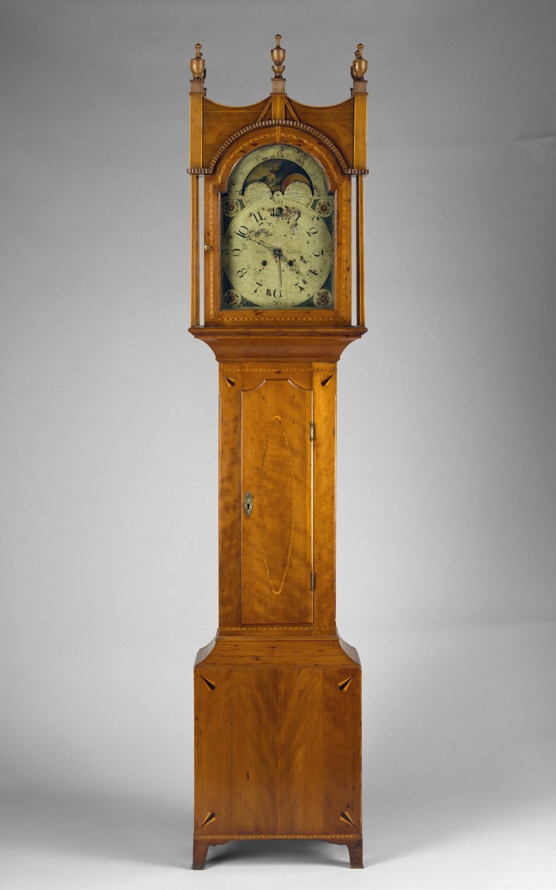 Uzun Kasa Saati, c.1815 (akçaağaç, kiraz, pirinç ve demir) by Peter Miller