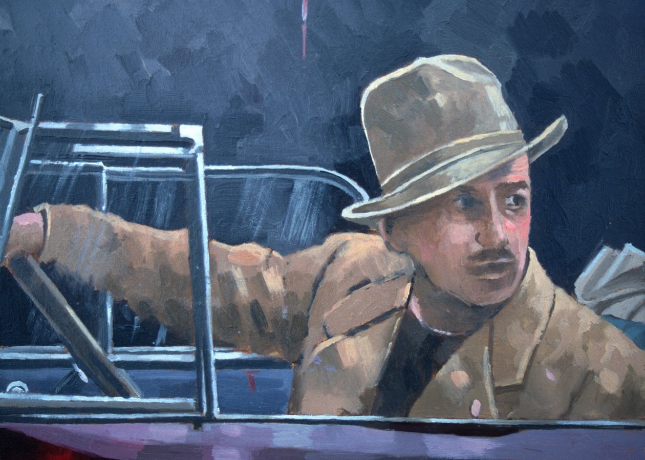Walt Disney (tuval üzerine yağlı boya) by Peter Miller