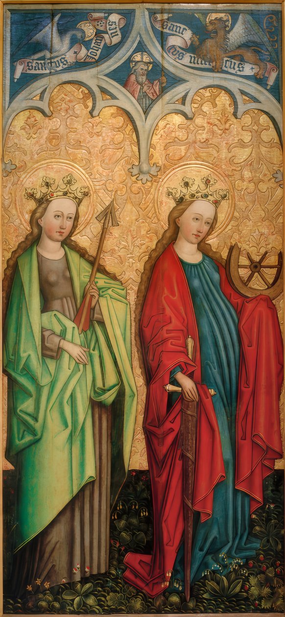 Aziz Ursula ve İskenderiyeli Catherine by Peter Murer