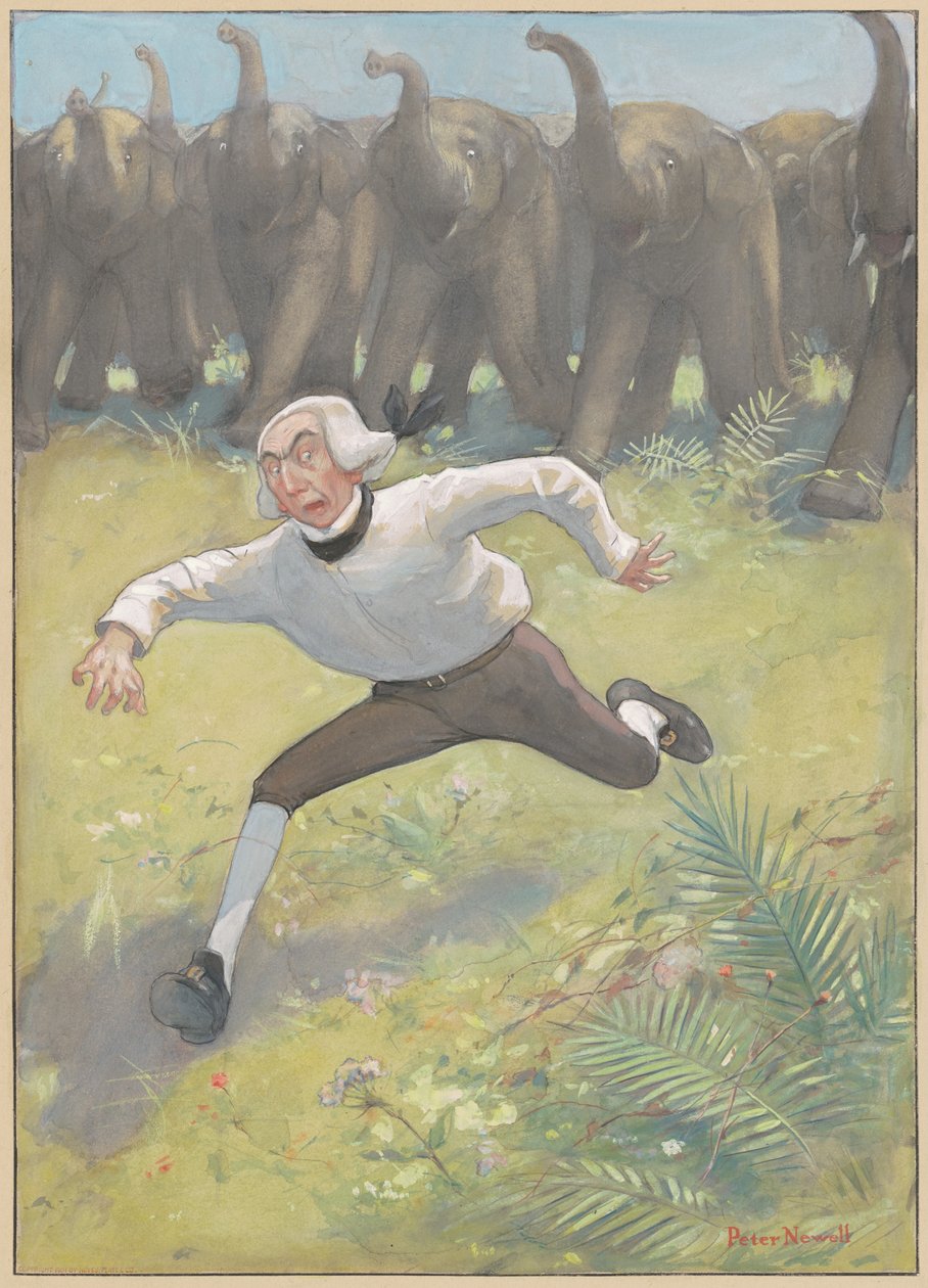 Fillerden Koşan Adam by Peter Newell