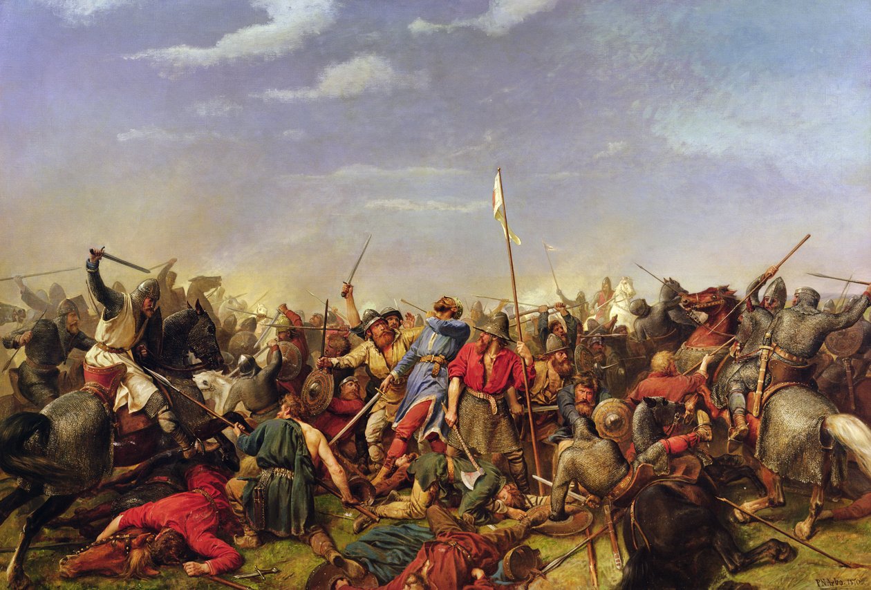 Stamford Köprüsü Savaşı by Peter Nicolai Arbo
