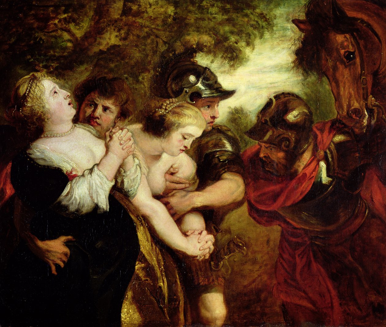 Sabine Kadınlarına Tecavüz by Peter Paul (after) Rubens