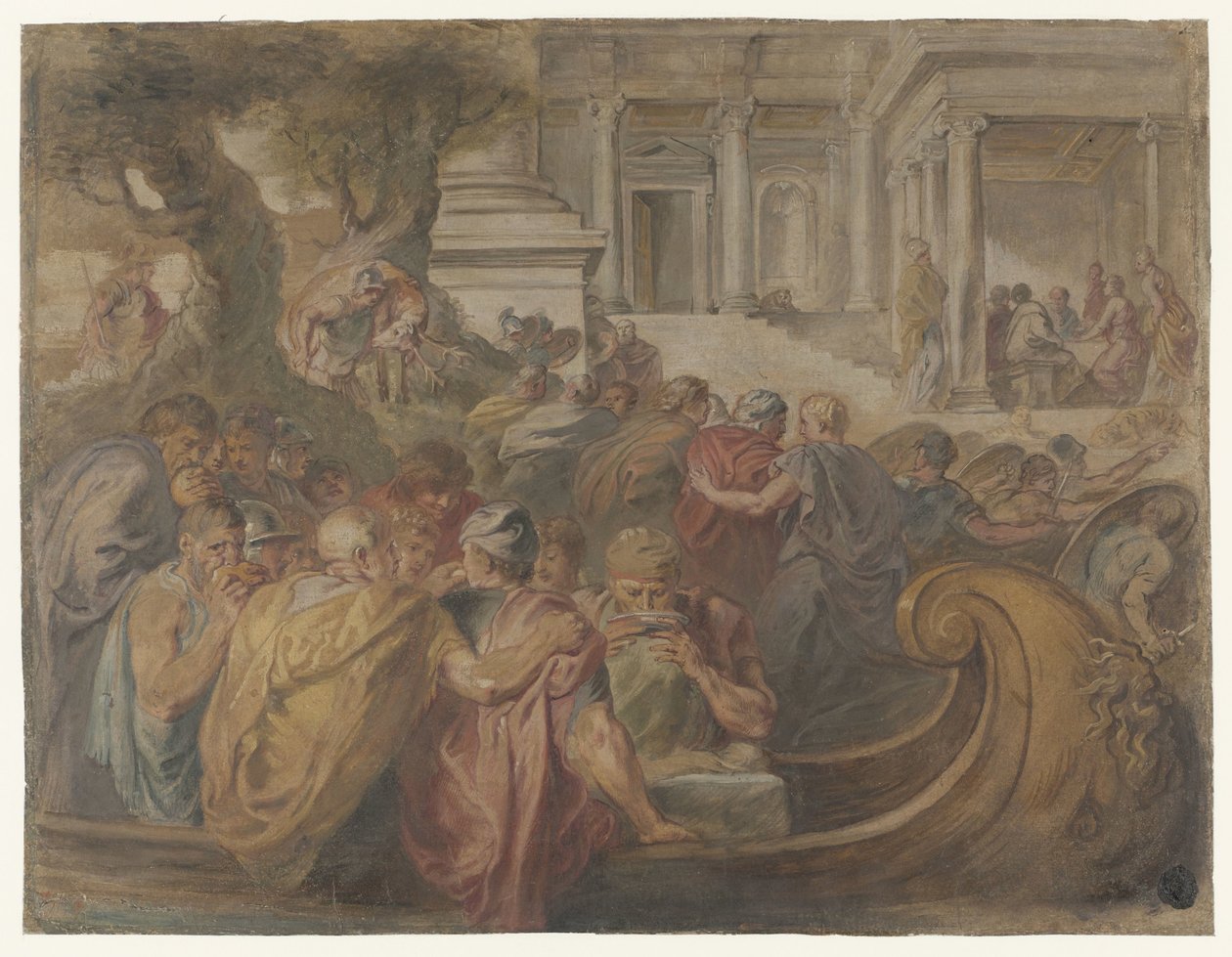 Odysseus ve Yoldaşların Circe'ye Gelişi by Peter Paul Rubens (possibly)