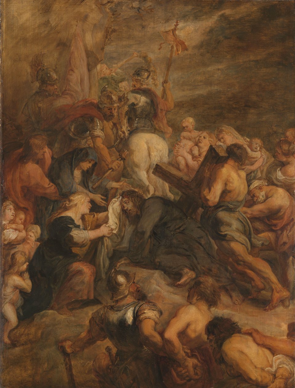 Calvary Yolunda İsa by Peter Paul Rubens (workshop of)