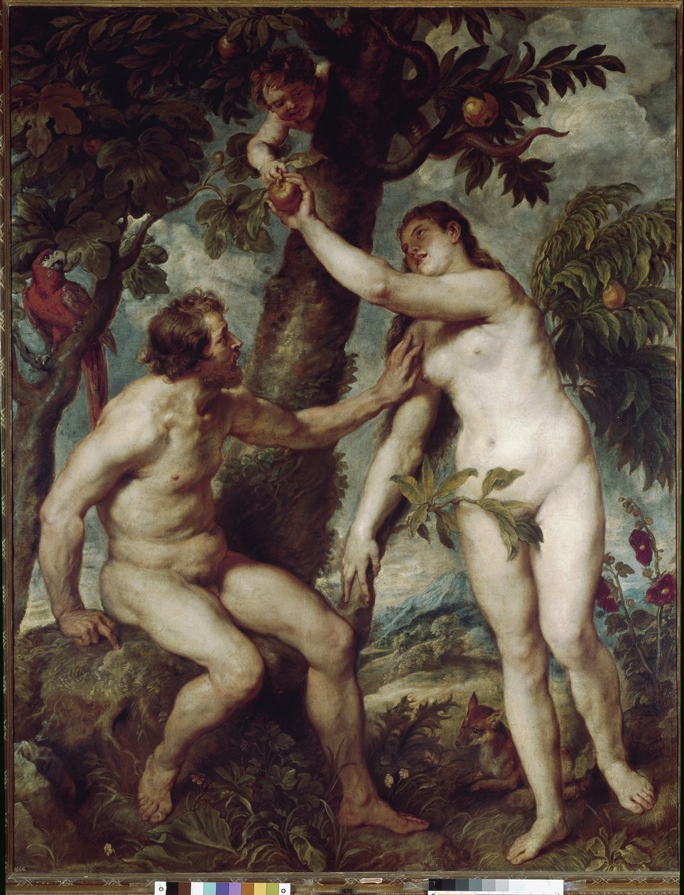Adem ve Havva yeryüzü cennetinde (tuval üzerine yağlı boya by Peter Paul Rubens