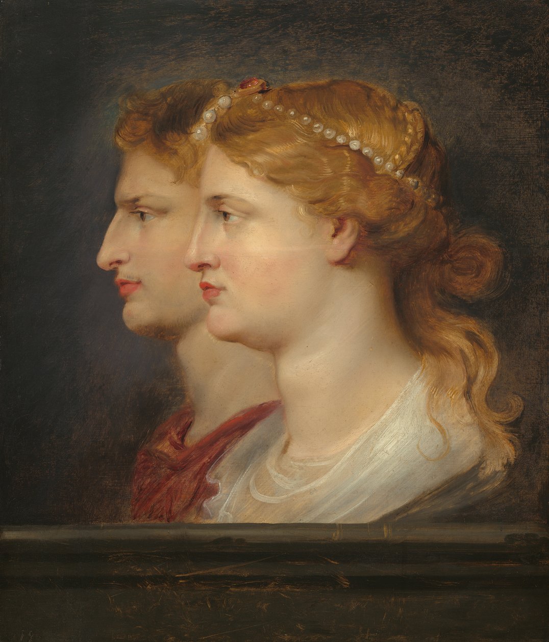 Agrippina ve Germanicus, c.1614 (panelde yağlı boya) by Peter Paul Rubens