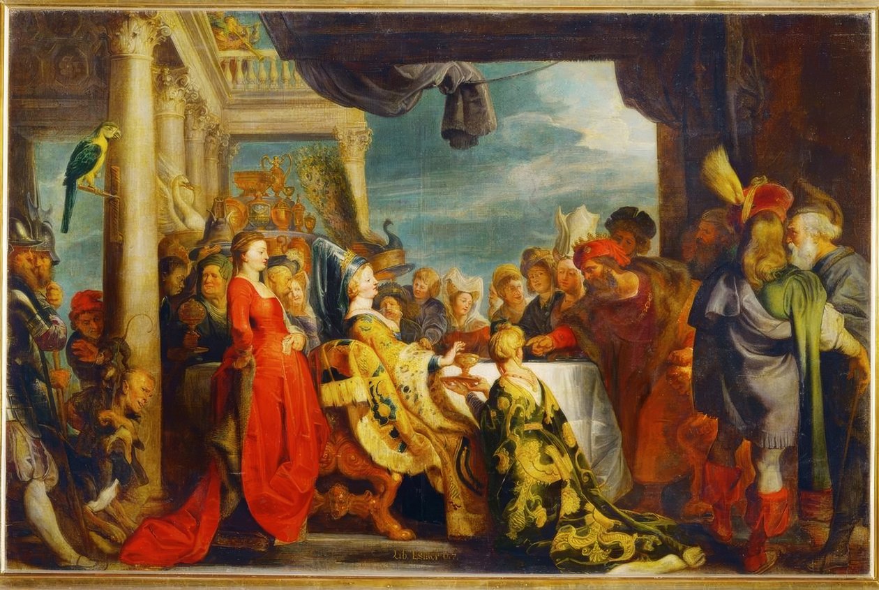 Alboin ve Rosamnde by Peter Paul Rubens