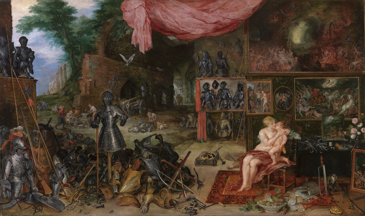 ""Dokunma Alegorisi"" (Dokunma Alegorisi) Tablosu Pieter Paul Rubens (1577-1640) yaklaşık 1617-1618 Dim 64x111 cm Museo del Prado, Madrid by Peter Paul Rubens