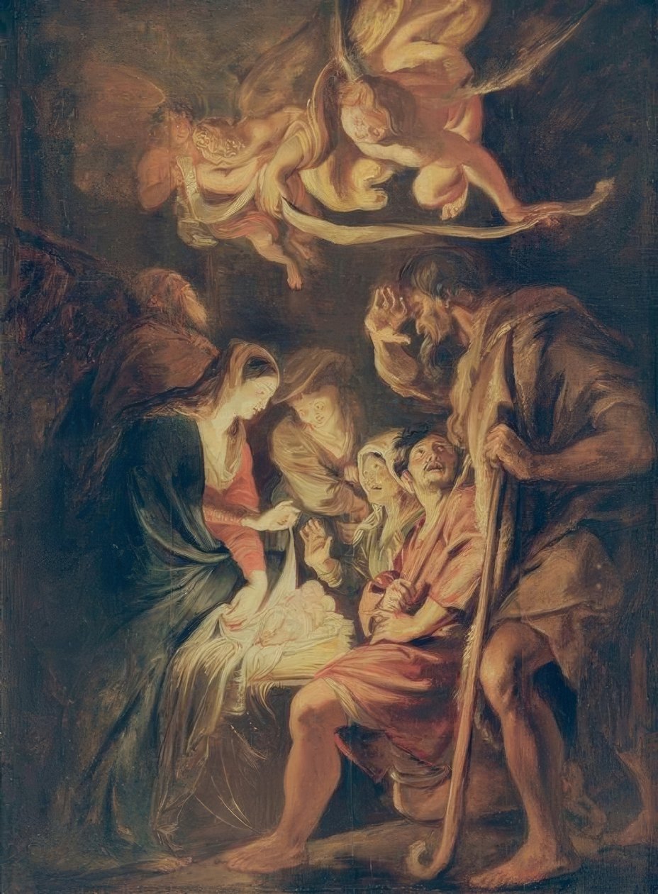 Çobanların hayranlığı by Peter Paul Rubens