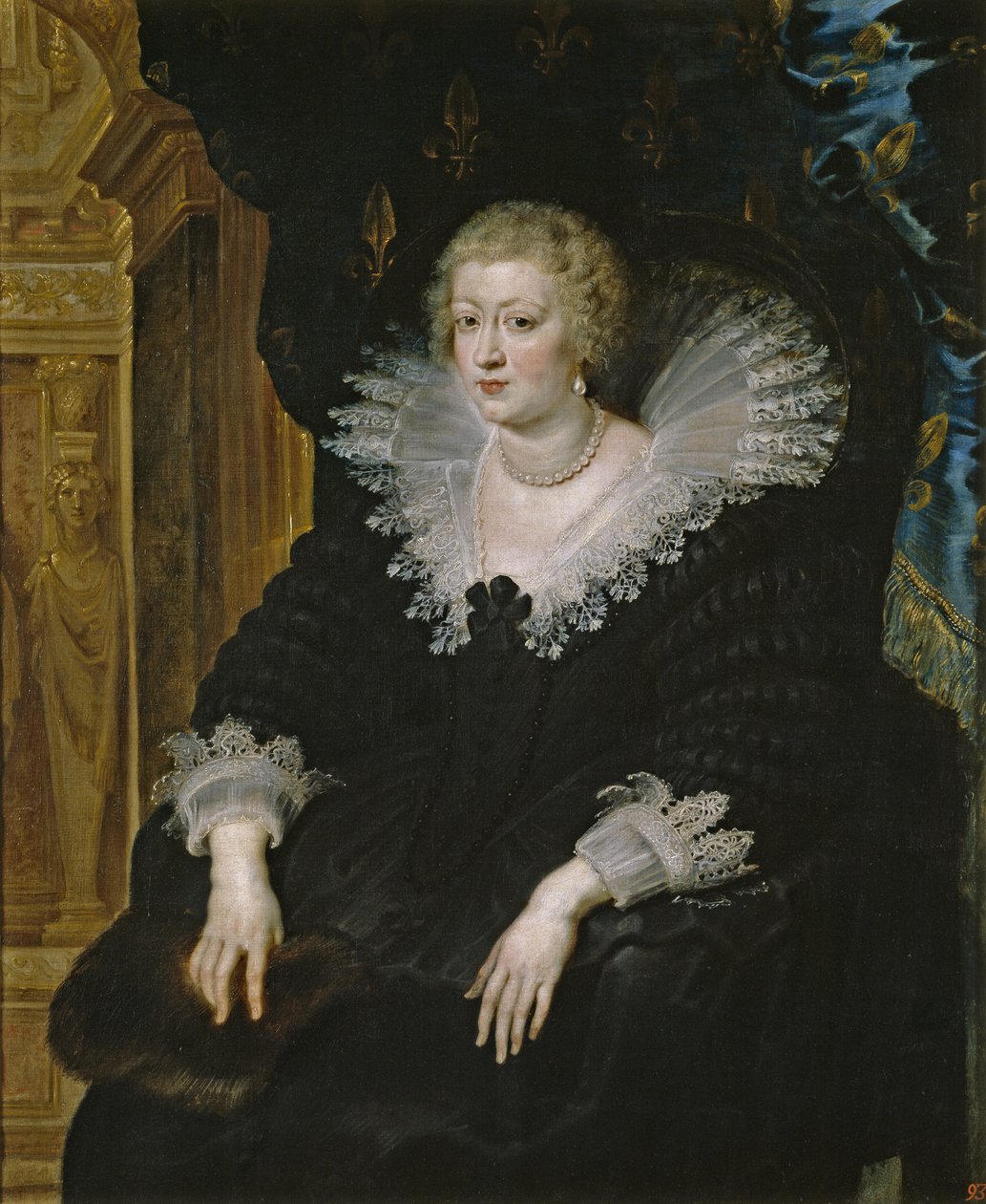 Avusturyalı Anne (1601-1666), c.1622 (tuval üzerine yağlı boya) by Peter Paul Rubens