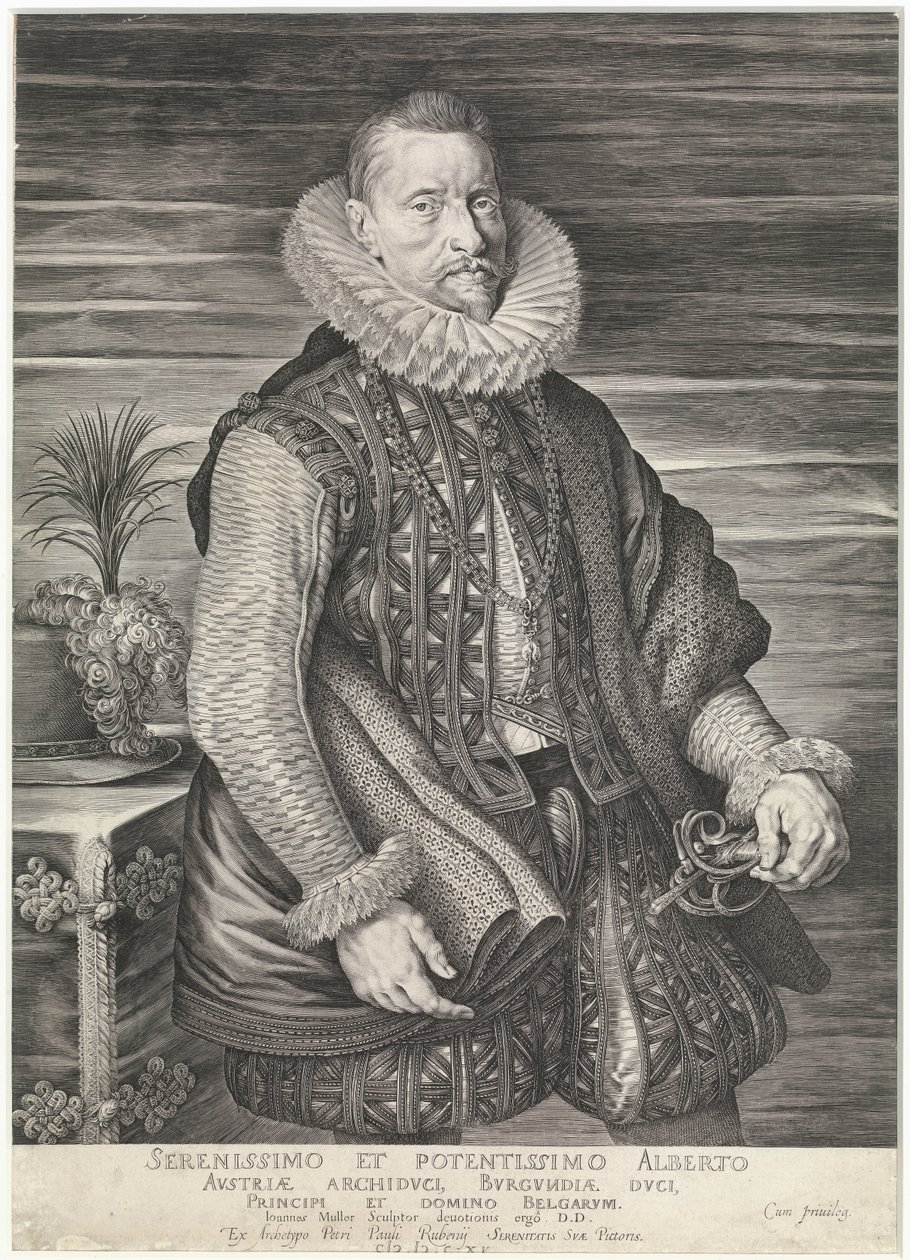 Avusturya Arşidükü Albert (gravür) by Peter Paul Rubens
