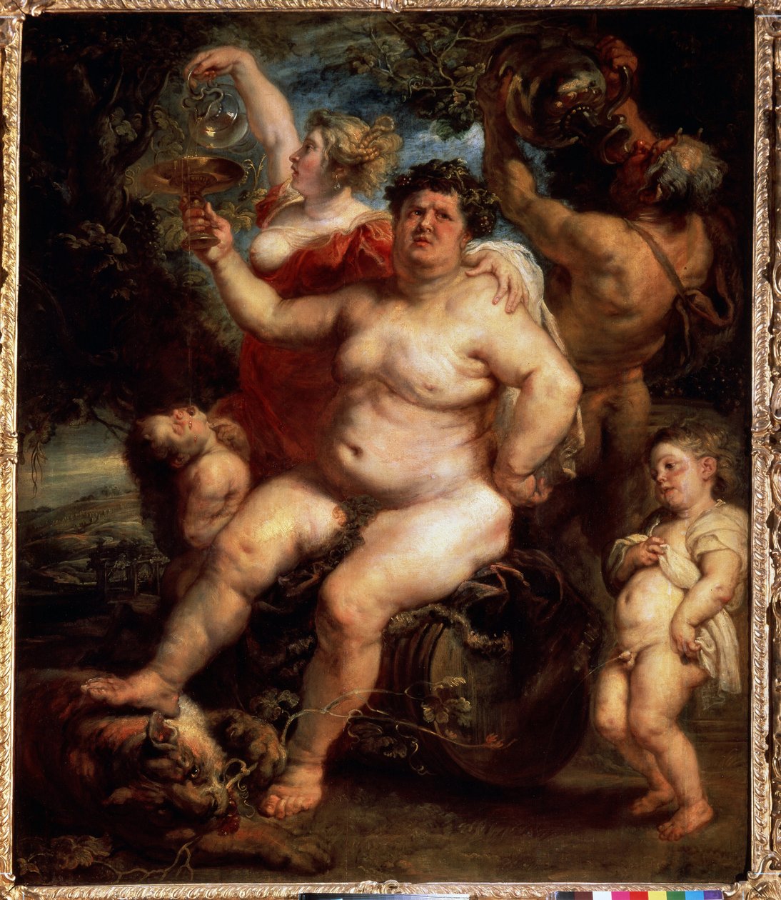 Baküs (Bacchus). Peter Paul (Pierre-Paul) Rubens (veya Peter Paul veya Petrus Paulus) (1577-1640) tarafından yapılan resim. Tuval üzerine yağlıboya by Peter Paul Rubens