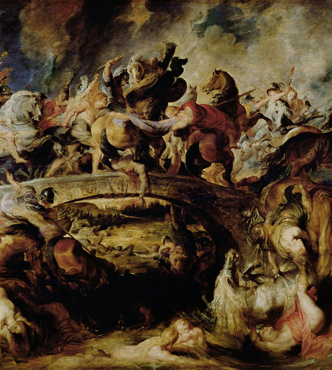 Amazonlar ve Yunanlılar Savaşı (detay), c.1617 by Peter Paul Rubens