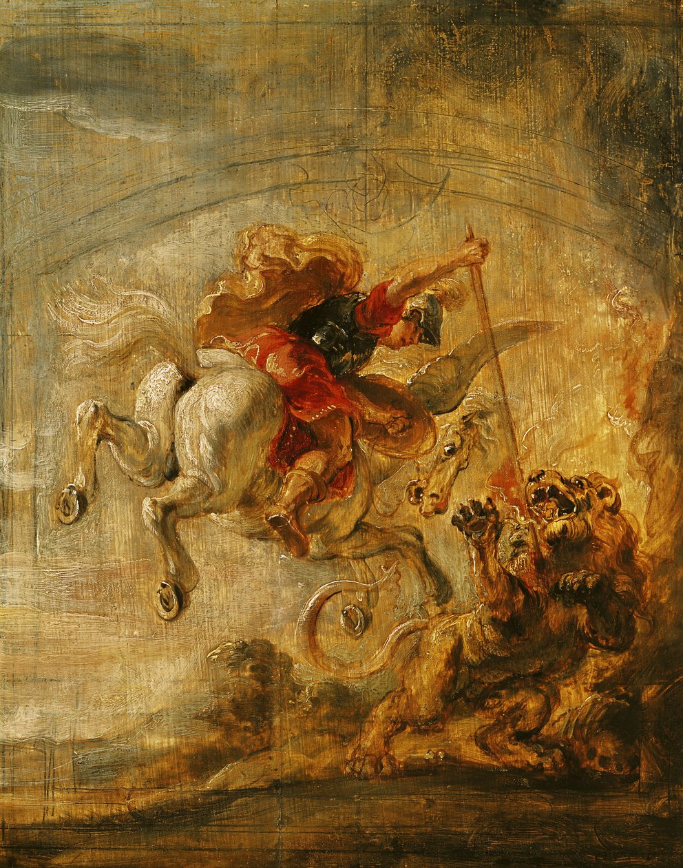 Bellerophon Binici Pegasus, Chimaera ile Savaşıyor, 1635 by Peter Paul Rubens