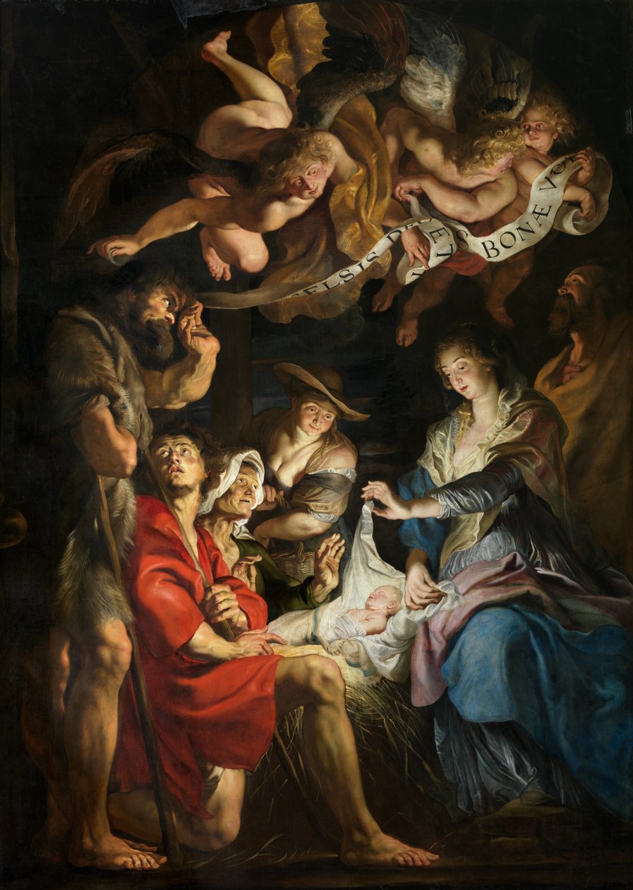 İsa'nın Doğuşu, Çobanların Hayranlığı by Peter Paul Rubens
