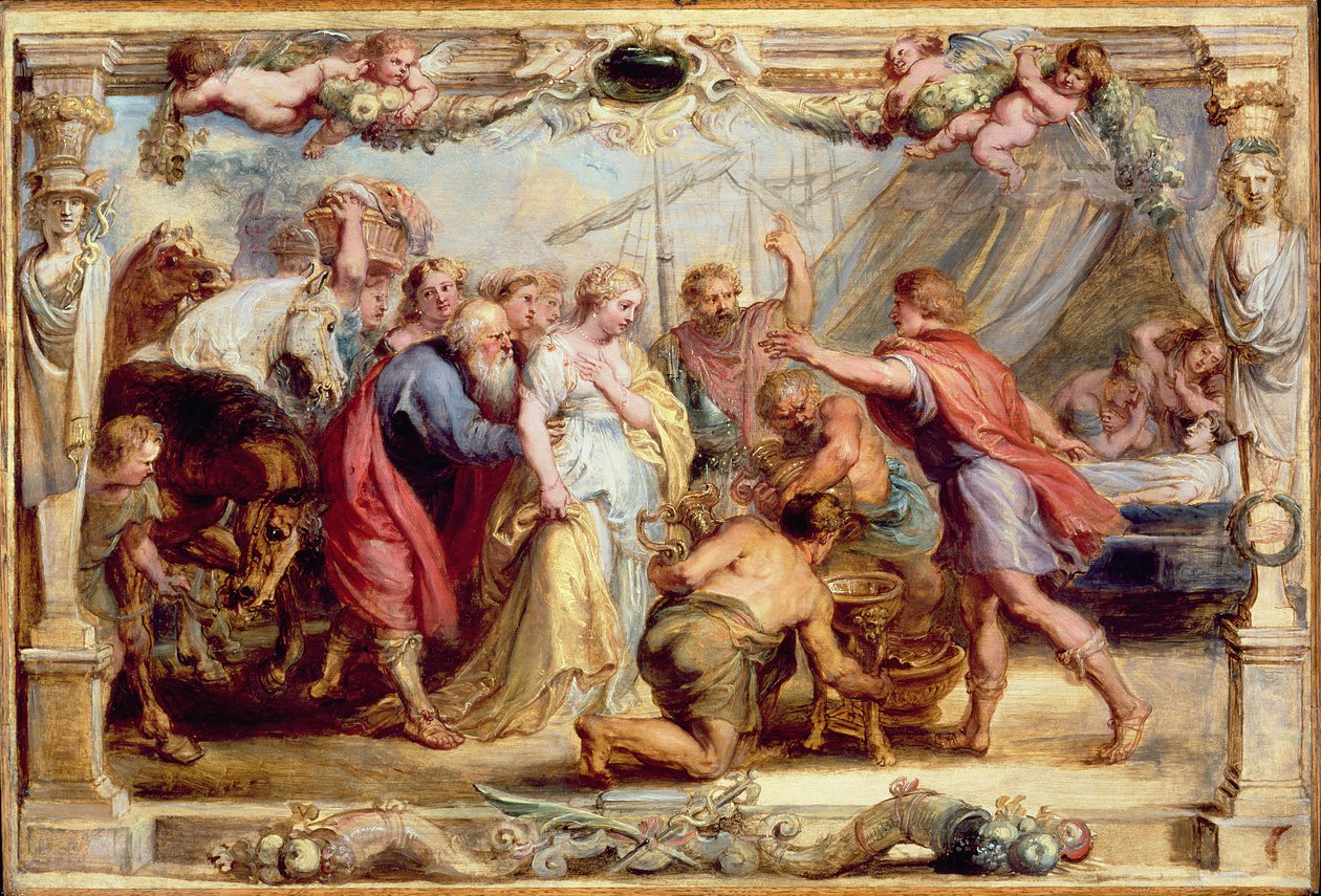 Briseis Aşil'e geri verildi, 16301631 by Peter Paul Rubens