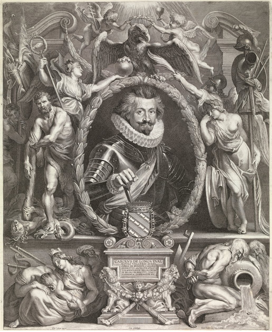 Charles Bonaventure de Longueval (gravür) by Peter Paul Rubens