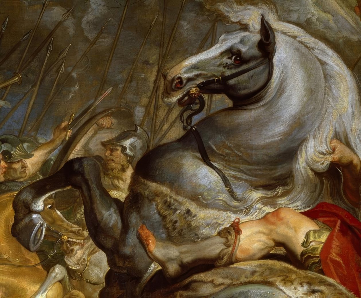D. Muş, Schlacht / Gem. V. Rubens, detay by Peter Paul Rubens