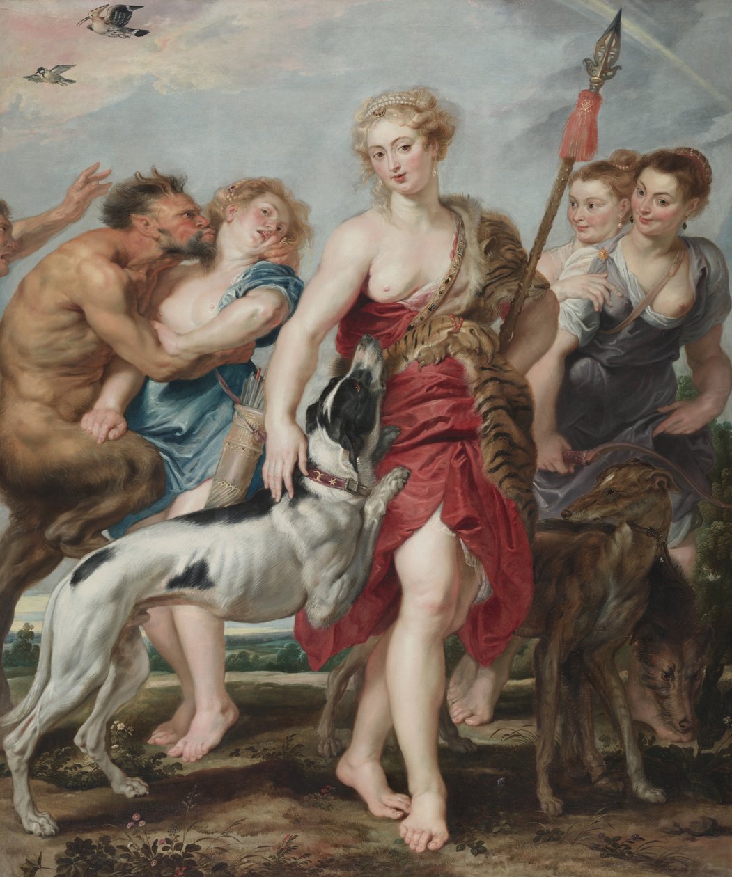 Av için Ayrılan Diana ve Perileri, 1615 dolayları by Peter Paul Rubens