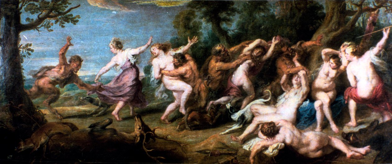Faunlar Tarafından Şaşıran Diana ve Perileri, 1638-1640 by Peter Paul Rubens