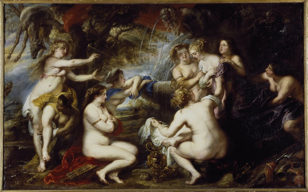 Diane ve Callisto - Tuval üzerine yağlı boya by Peter Paul Rubens