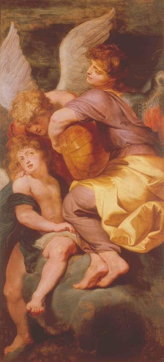 Müzik yapan üç melek by Peter Paul Rubens