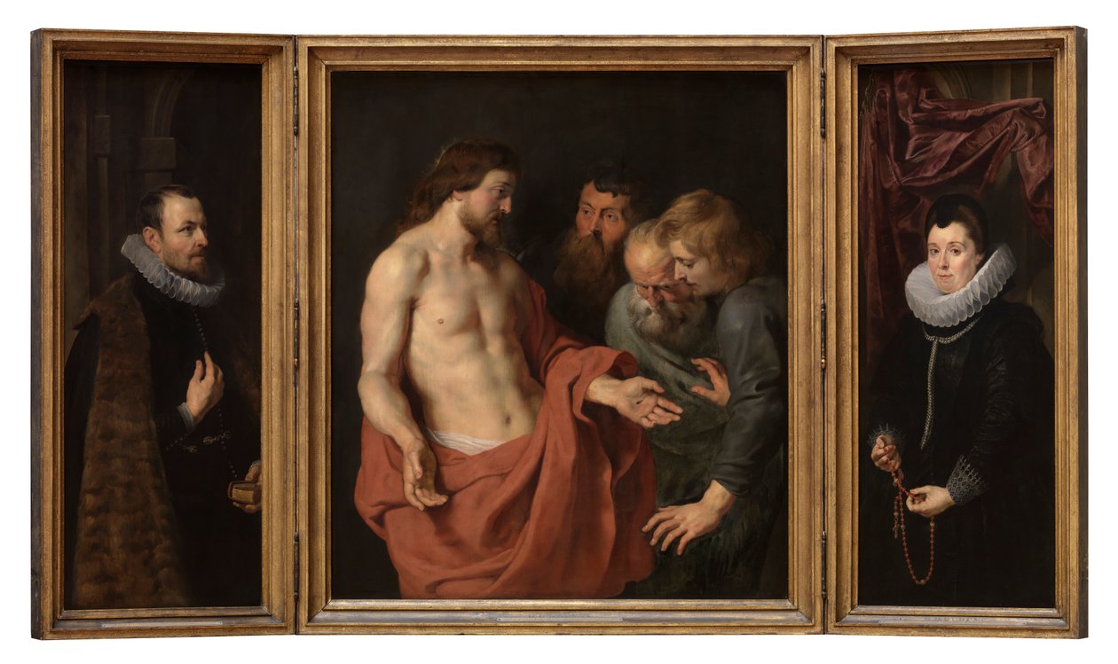 Nikolaas Rockox ve eşi Adriana Perez'in kitabesi by Peter Paul Rubens