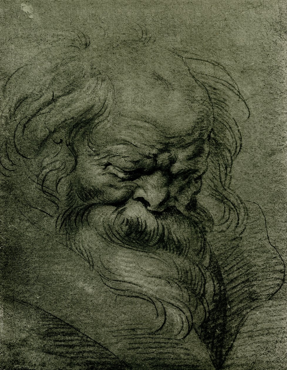 Bacchus için kafa çalışması by Peter Paul Rubens