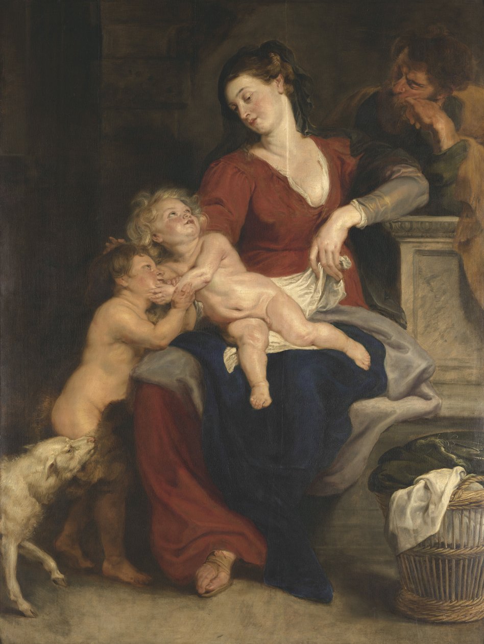 Sepet ile kutsal aile by Peter Paul Rubens